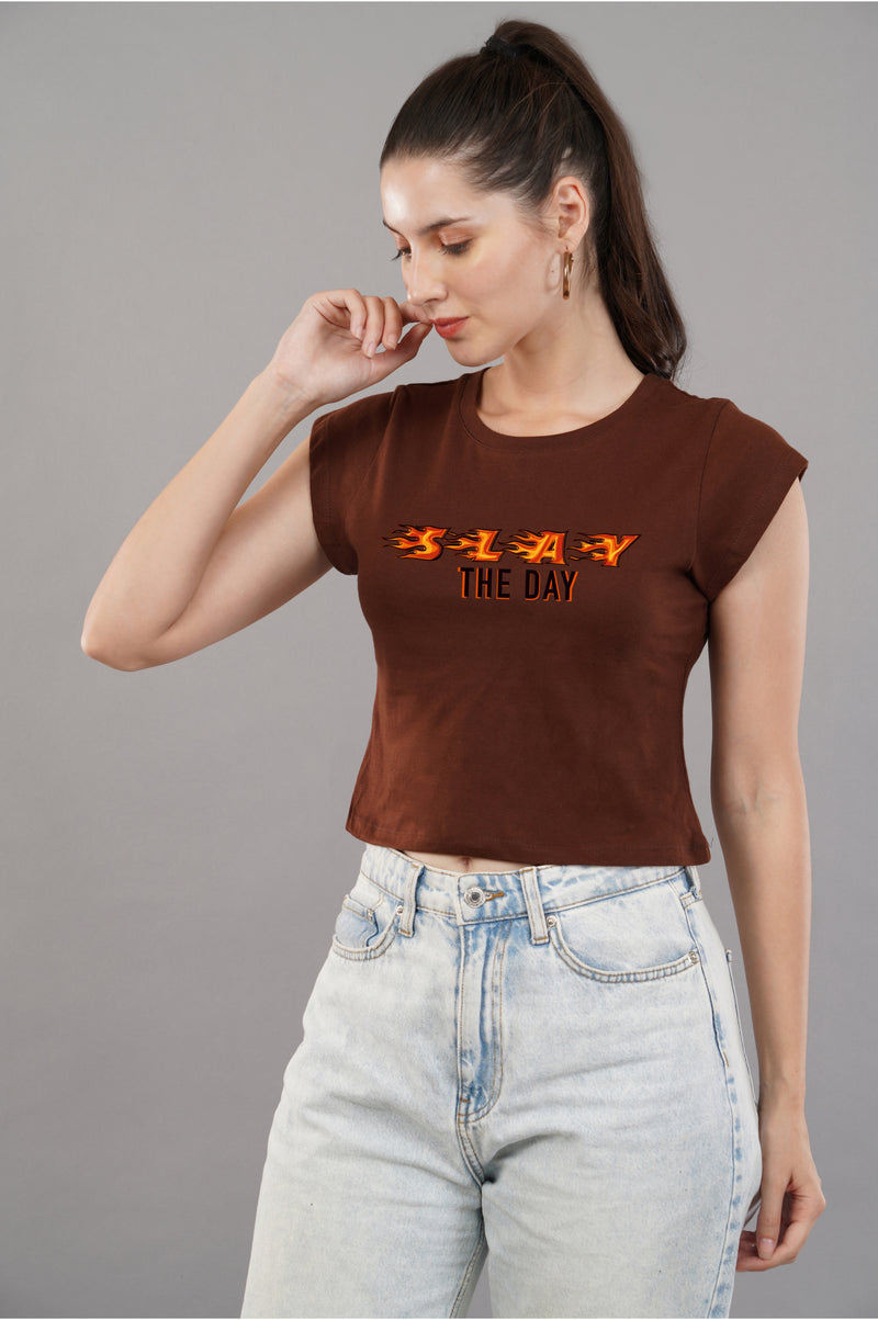SLAY THE DAY - CROP TOP