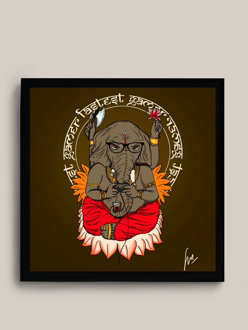 DIGITAL ART - Gamer Ganesha