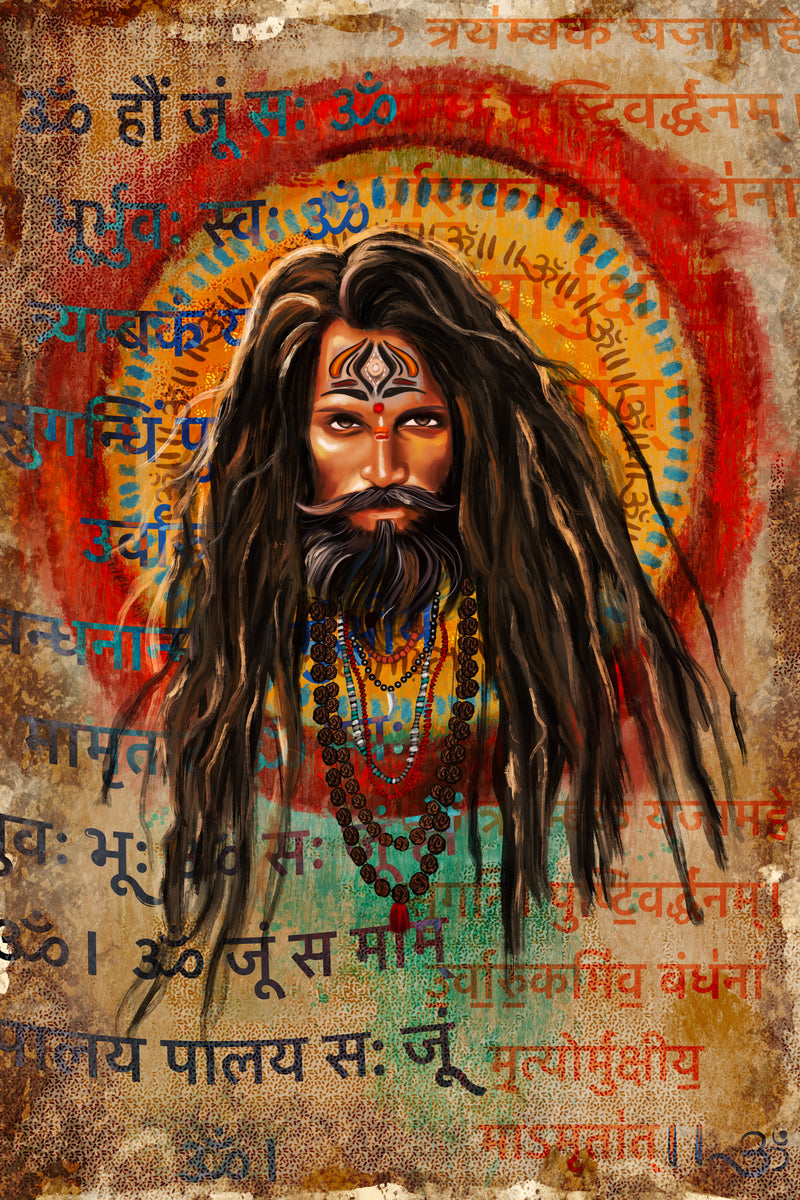 DIGITAL ART - Shiva sadhu