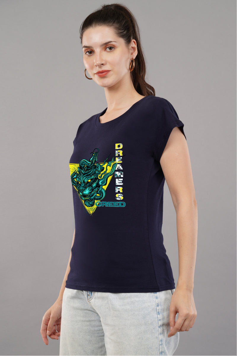 Blue Lion -Printed Cotton T-shirt