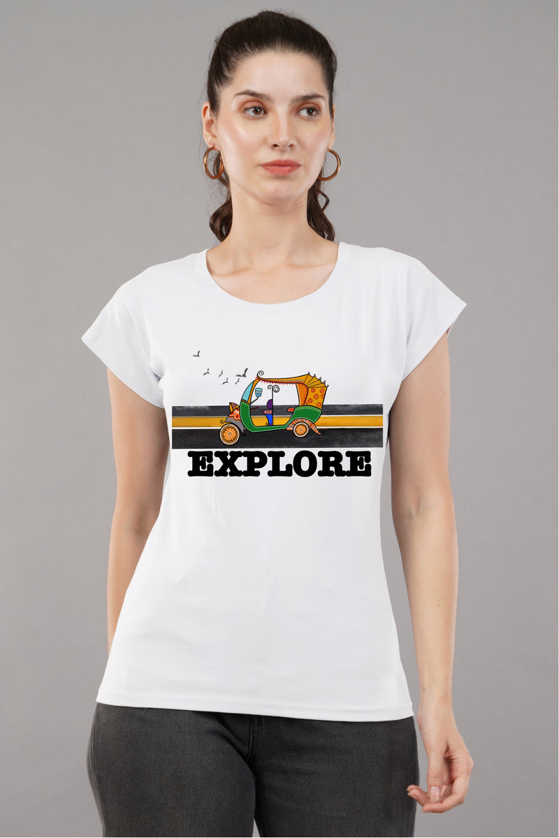 TUK TUK -Printed Cotton T-shirt