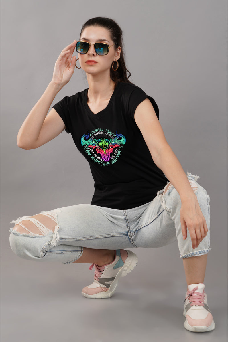 Mahamrityunjaya Jaap -Printed Cotton T-shirt