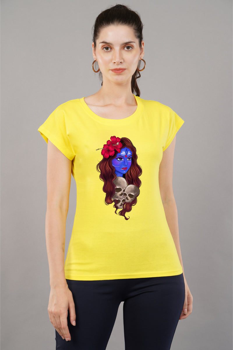 Durga -Printed Cotton T-shirt