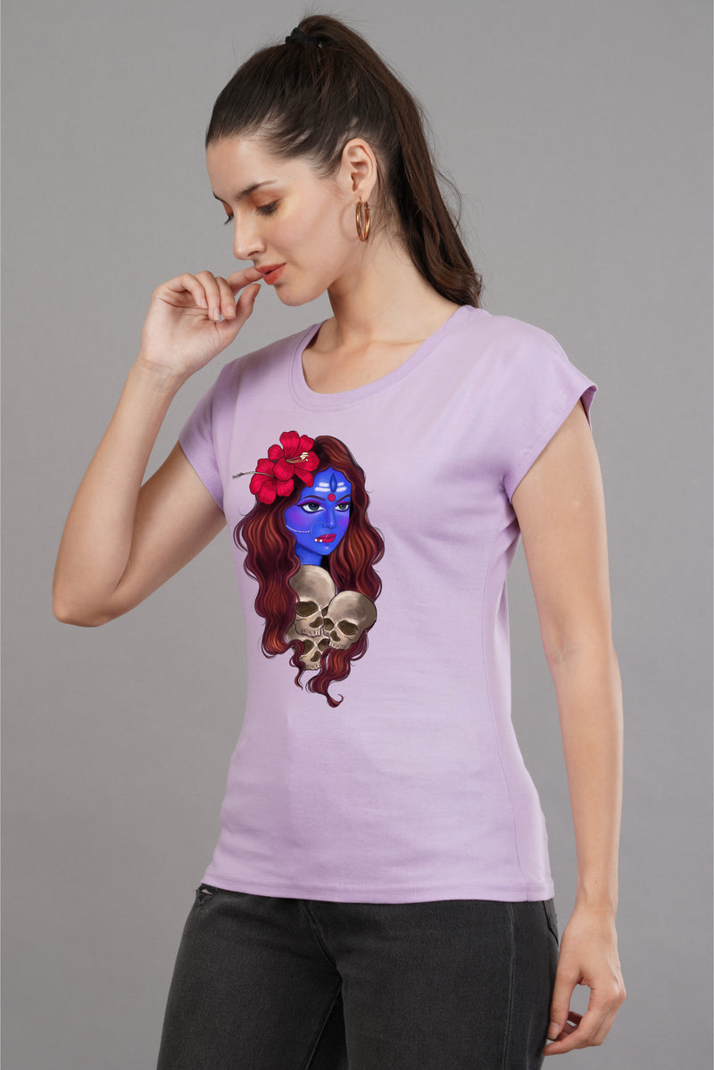 Durga -Printed Cotton T-shirt