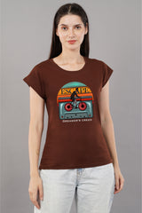 ESCAPE CASSETE -Printed Cotton T-shirt
