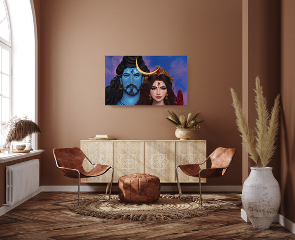 CANVAS ART PRINT -SHIV SHAKTI