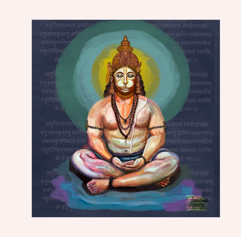 DIGITAL ART - Hanuman Ji
