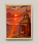 DIGITAL ART - Sunset at Ghat